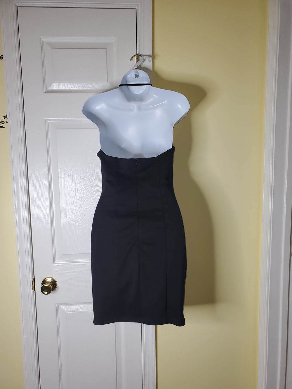 Nikibiki Black Bodycon Mini with Teal Stud Accents - Picture 4 of 6